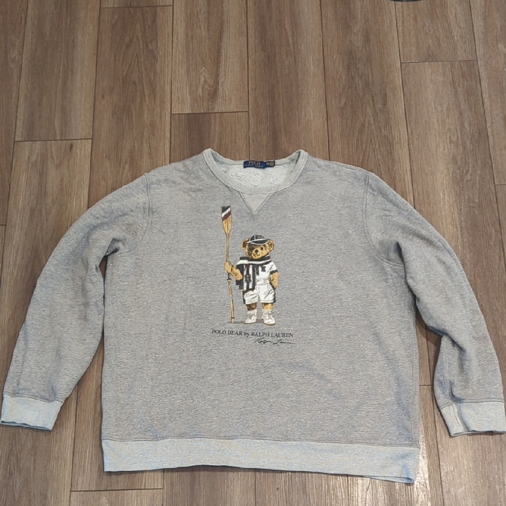 Polo by Ralph Lauren Light Gray Crewneck Sweater